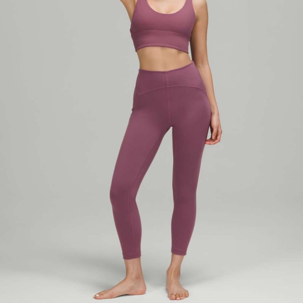 Lululemon InStill High-Rise Tight 25" Vintage Pink Plum Leggings Women’s Size 2